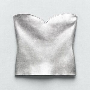 Zara silver top